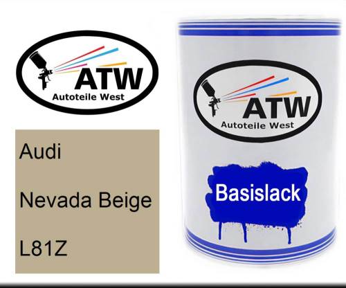 Audi, Nevada Beige, L81Z: 500ml Lackdose, von ATW Autoteile West.